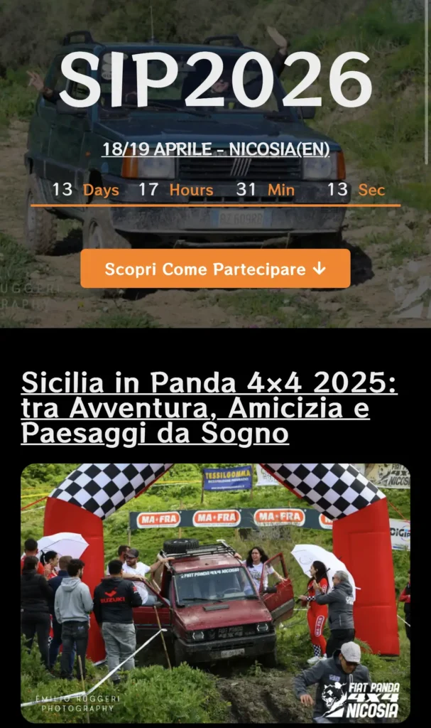 Nexuma - Sicilia in Panda 2026